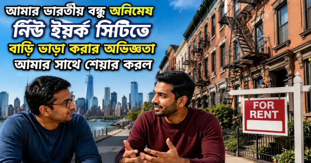 আমার ভারতীয় বন্ধু অনিমেষ নিউ ইয়র্ক সিটিতে বাড়ি ভাড়া করার অভিজ্ঞতা আমার সাথে শেয়ার করল