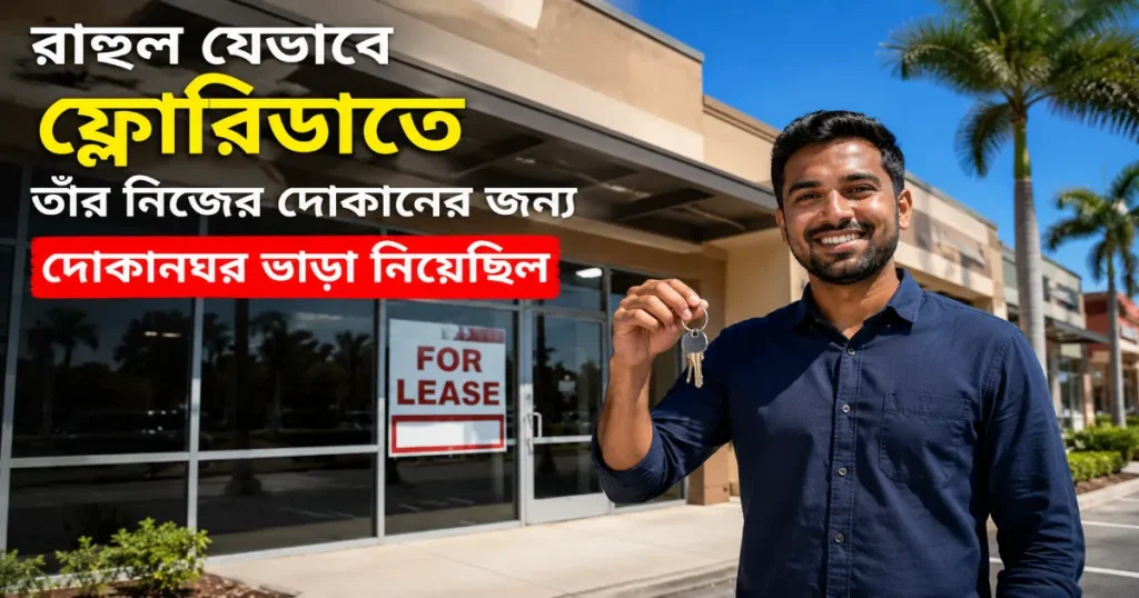 রাহুল যেভাবে ফ্লোরিডাতে তাঁর নিজের দোকানের জন্য দোকানঘর ভাড়া নিয়েছিল